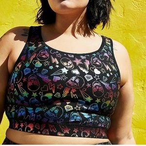 Torrid Sports Bra Skull/Rainbow 00